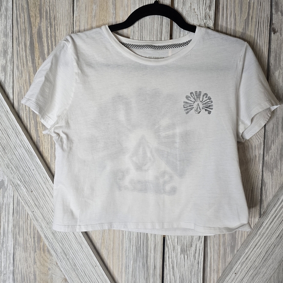 Volcom Tops - White Women's Short Sleeve Graphic Tee